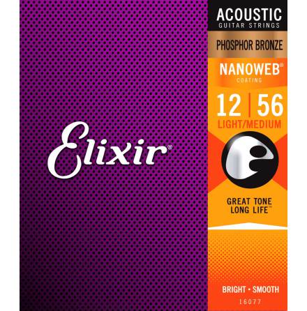 Elixir Acoustic Phosphor Bronze NANOWEB | 012-056