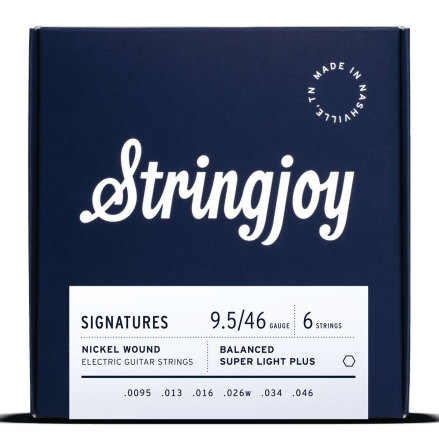 Stringjoy Balanced Super Light Plus Gauge (9.5-46) Nickel Wound Electric Guitar Strings