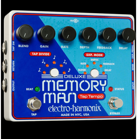 EHX Deluxe Memory Man w/Tap Tempo 1100 ms<br>occasionally availa