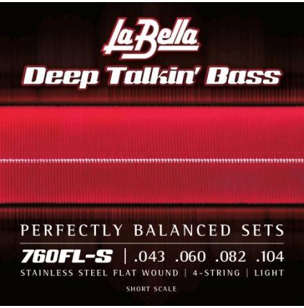 La Bella 760FL Deep Talkin Bass Flats - Light 43-104