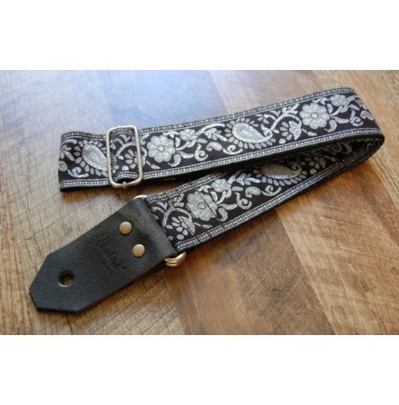 Bluebird Standard Series Black & Silver Paisley Strap