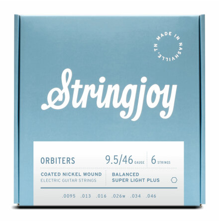 Stringjoy Orbiters | Balanced Super Light Plus (9.5-46) Coated Nickel Electric