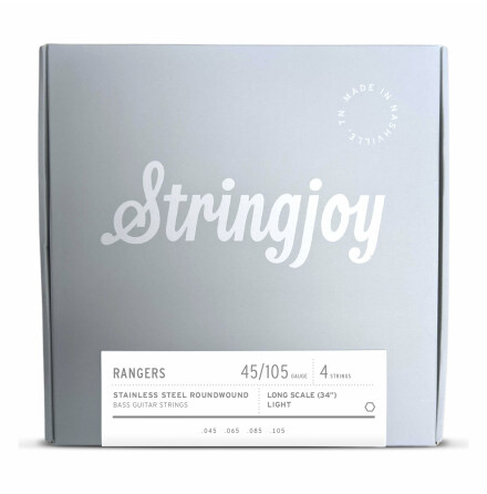 Stringjoy Rangers | Light (45-105) 4 String Stainless Steel Bass Strings