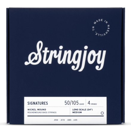 Stringjoy Medium Gauge (50-105) 4 String Nickel Wound Bass Strings