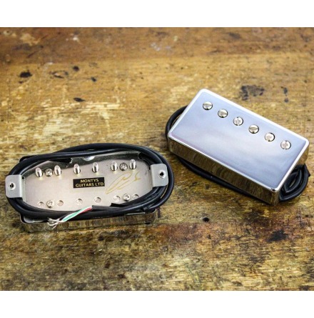Monty's Full Monty Humbucker 4 Cable Nickel Cover Gibson Fit