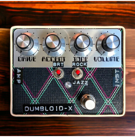 Shin*s Music Dumbloid X Overdrive Pedal in Diamond Grille / Silver Panel