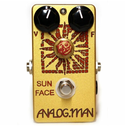 Analog Man SunFace Fuzz Germanium MED GAIN tr w/ LED, Power Jack and Sundial