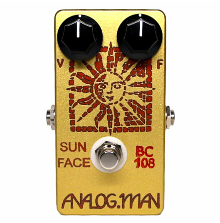 Analog Man SunFace Fuzz TFK BC-108C Silicon with LED, Power Jack and Sundial