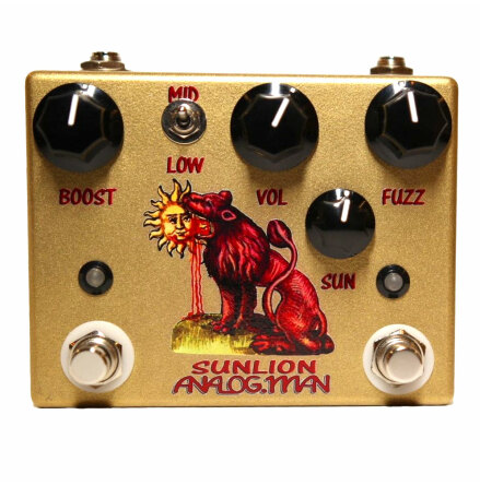 Analog Man Sun Lion Fuzz Booster 1960s RCA germanium LOW GAIN